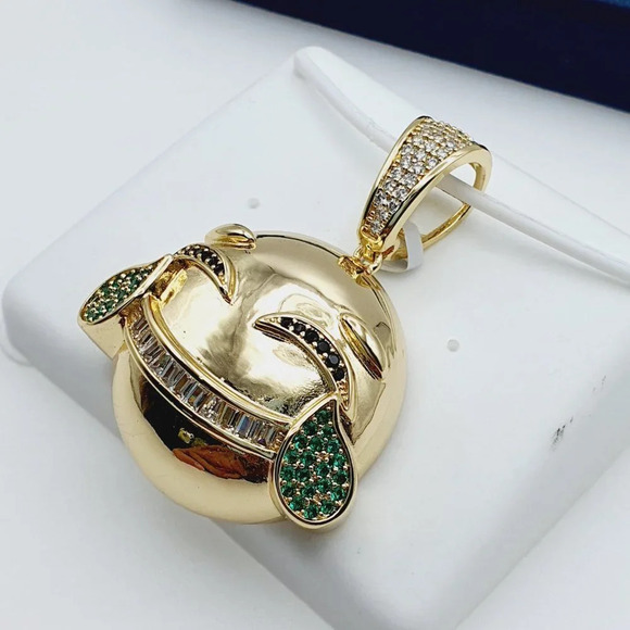 "14K Gold Plated Cubic Zircon Pendant, INUS1BR213 - Picture 7 of 9